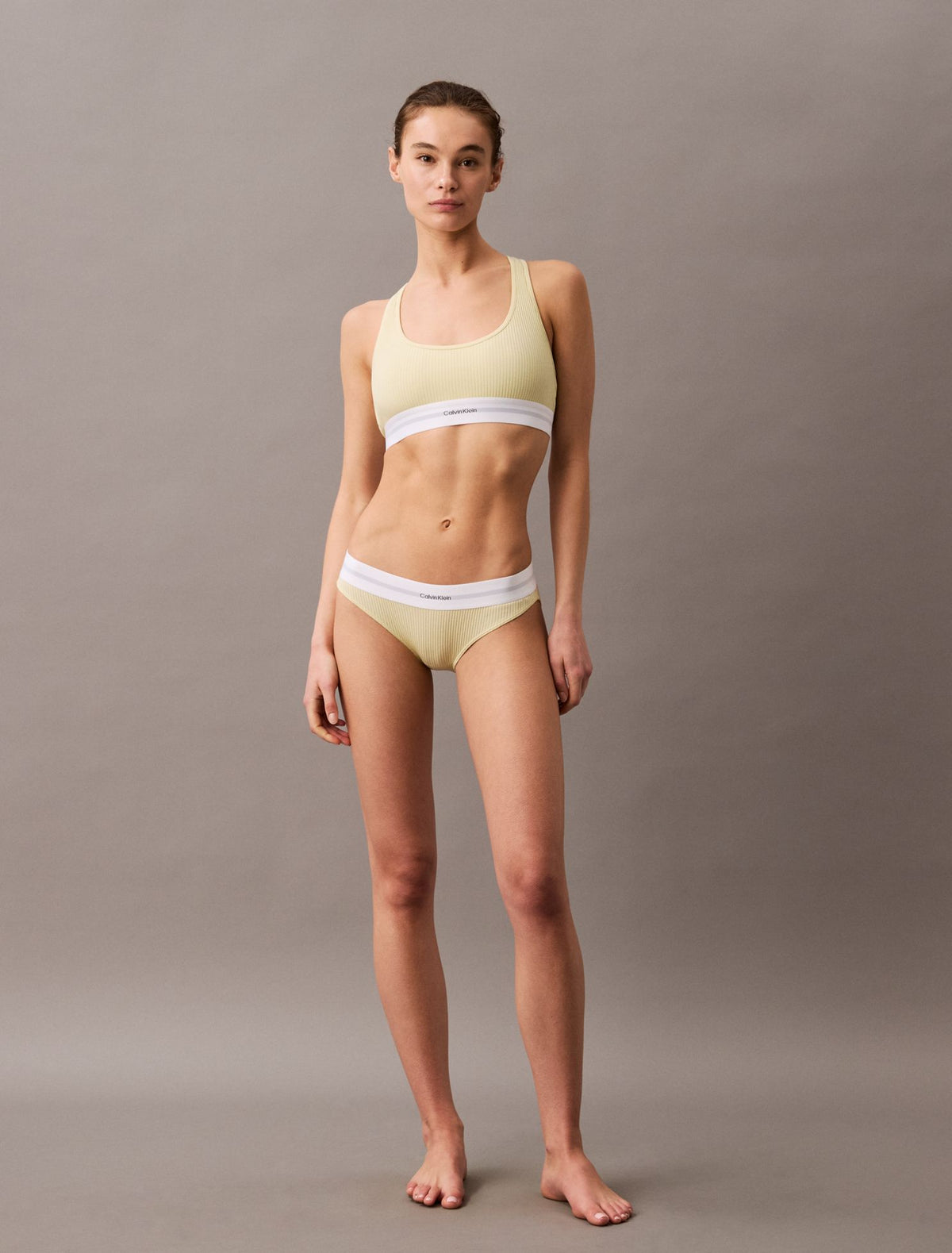 Cotton Modal Stretch Rib Lightly Lined Bralette - Calvin Klein Underwear