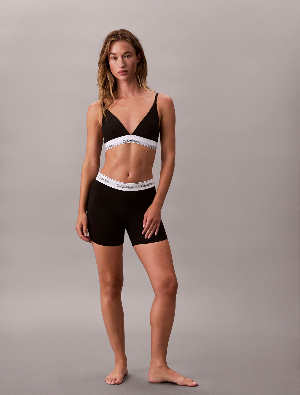 Icon Cotton Modal Unlined Triangle Bralette - Calvin Klein Underwear