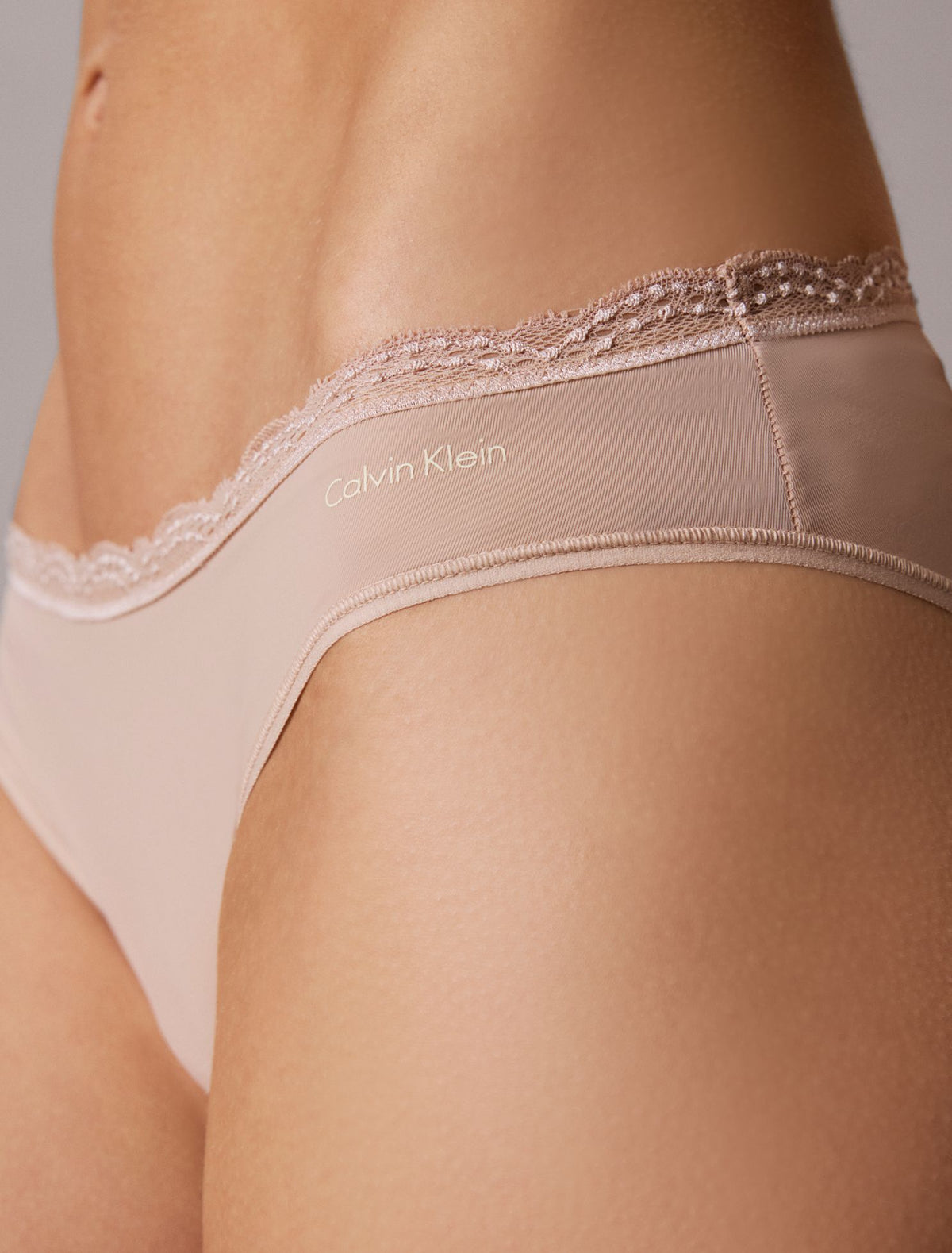 Microfiber Stretch with Lace Bikini - Calvin Klein Underwear
