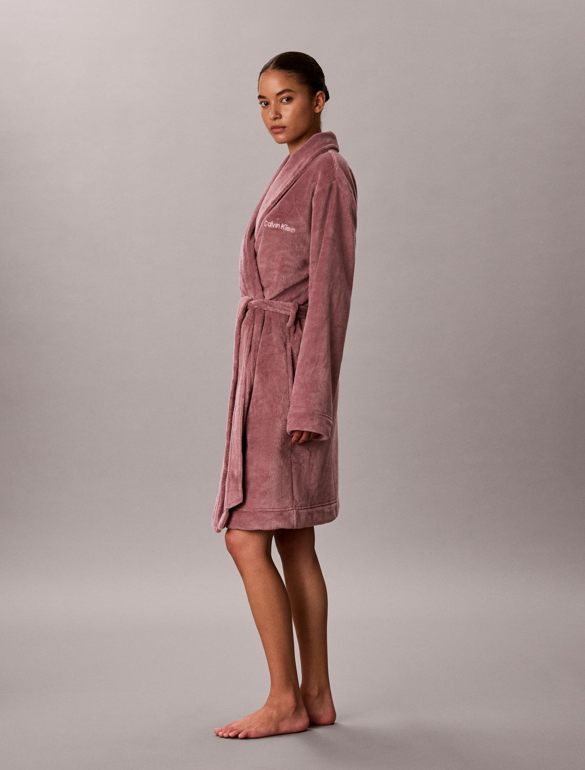 Fluffy Embroidered Logo Robe - Calvin Klein Underwear