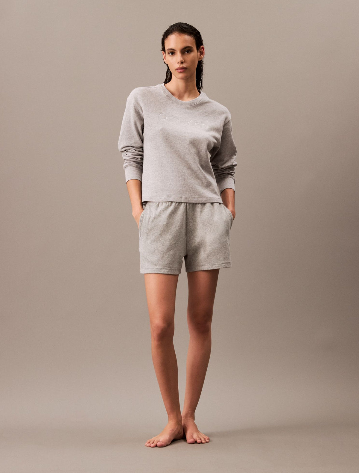 Terry Lounge Relaxed Crewneck Sweatshirt - Calvin Klein Underwear