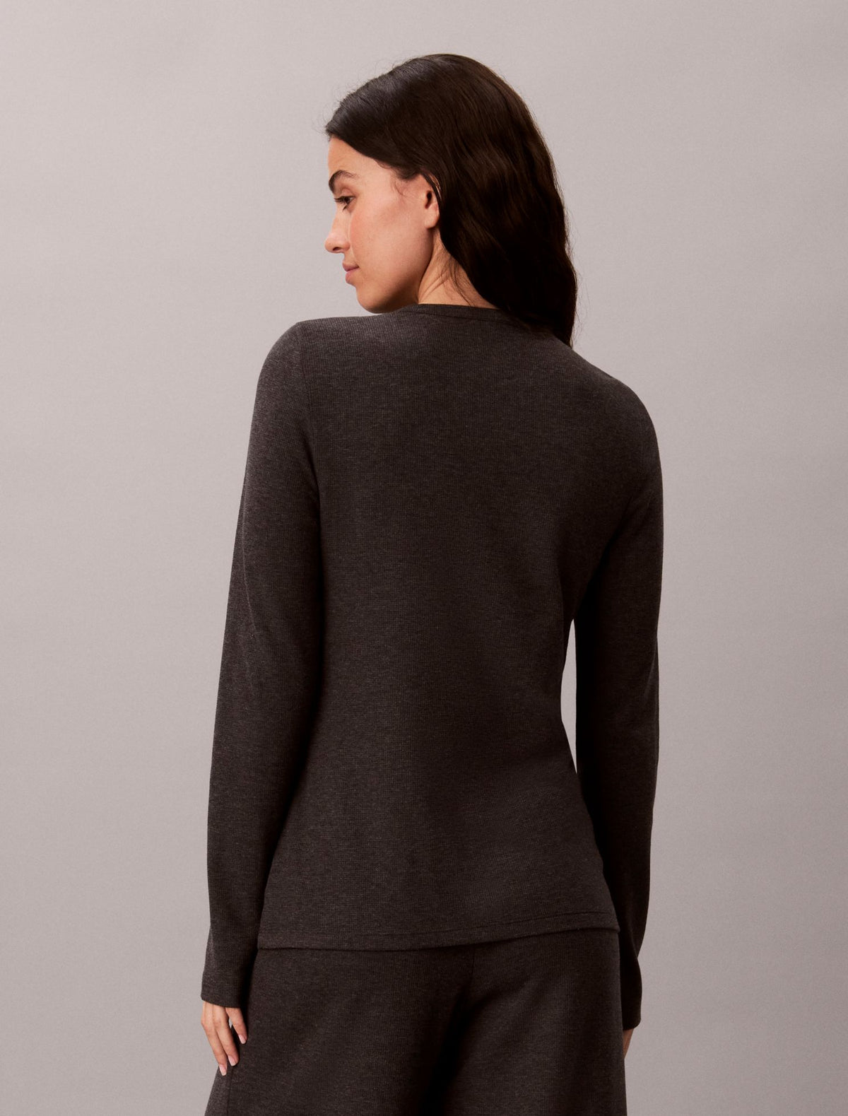 Classic Comfort Cozy Waffle Sleep Top - Calvin Klein Underwear