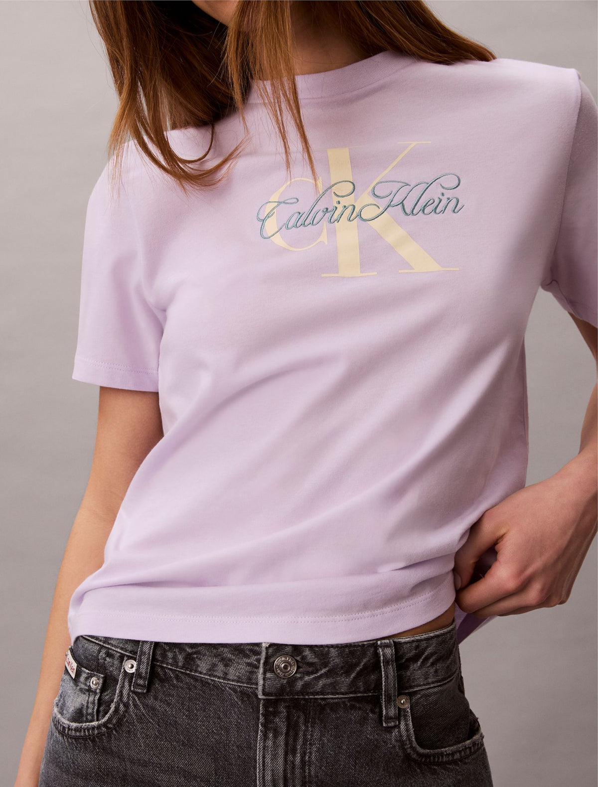 Script Monologo Graphic Classic T-Shirt - Calvin Klein Women