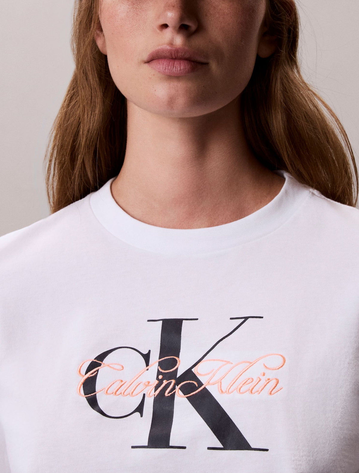 Script Monologo Graphic Classic T-Shirt - Calvin Klein Women