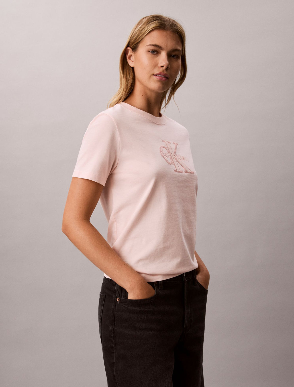 Baby Terry Monologo Graphic Tee - Calvin Klein Women