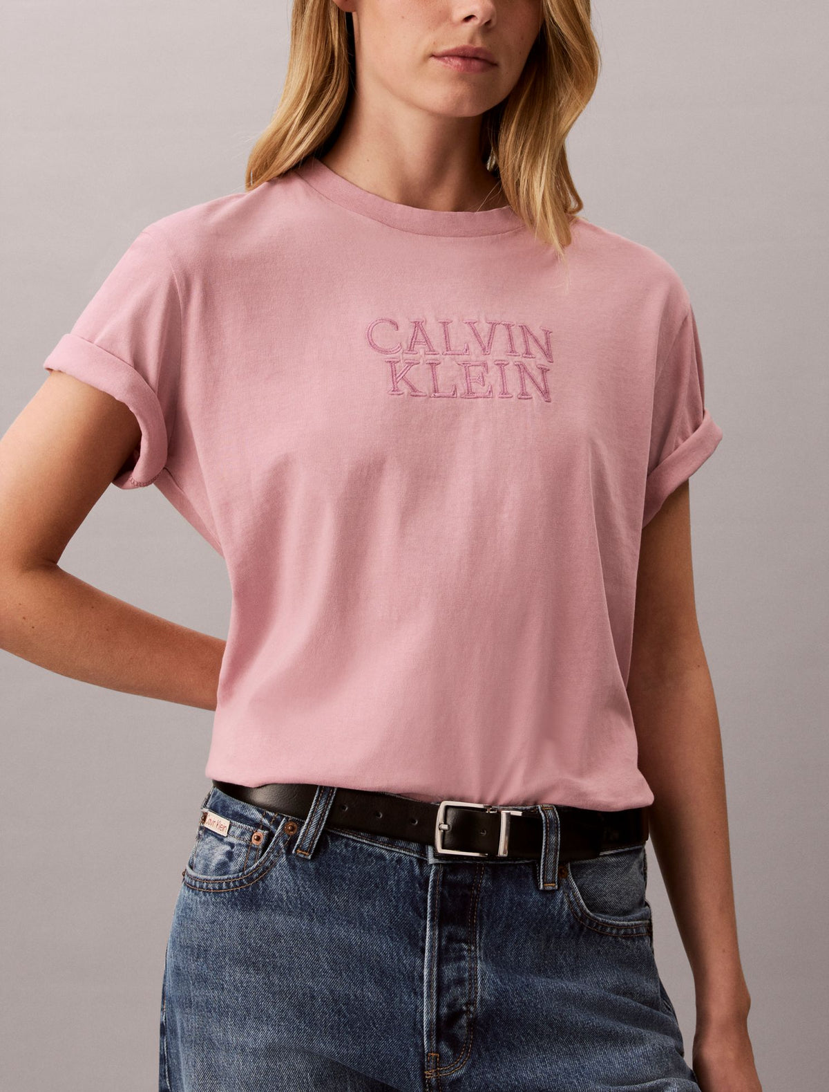 Boxy Graphic Logo Tee - Calvin Klein Women