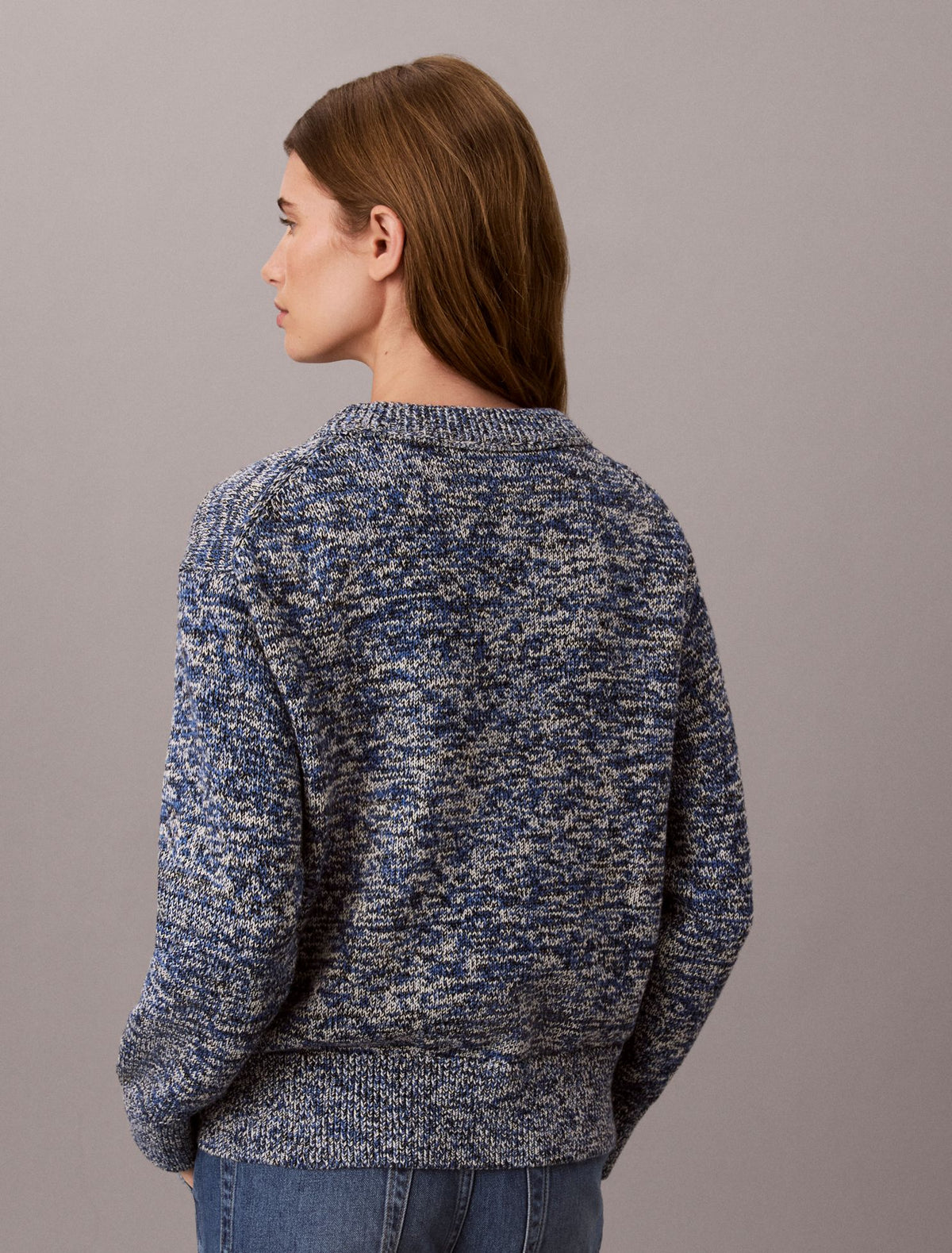 Chunky Cotton Mouline Sweater - Calvin Klein Women