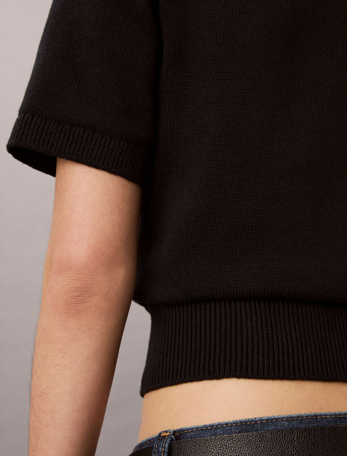 Monologo Short Sleeve Sweater - Calvin Klein Women