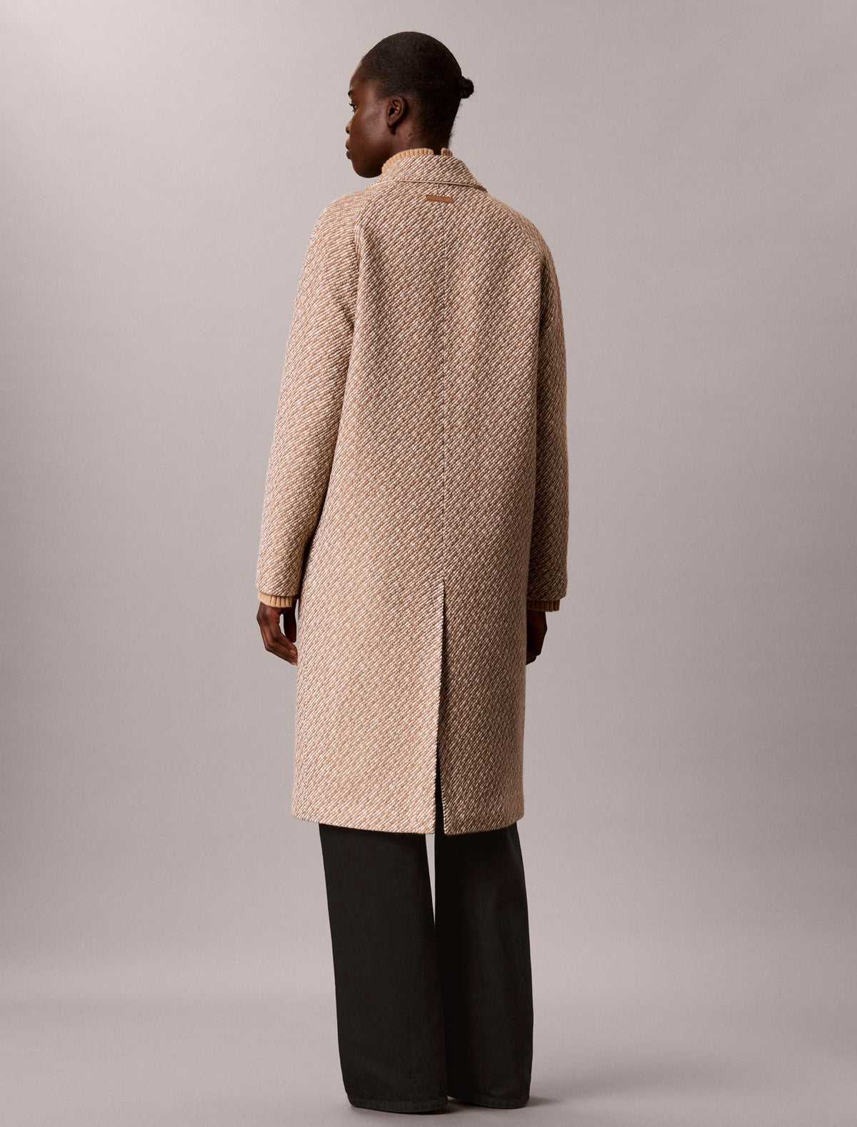 Relaxed Wool Blend Peacoat - Calvin Klein Women