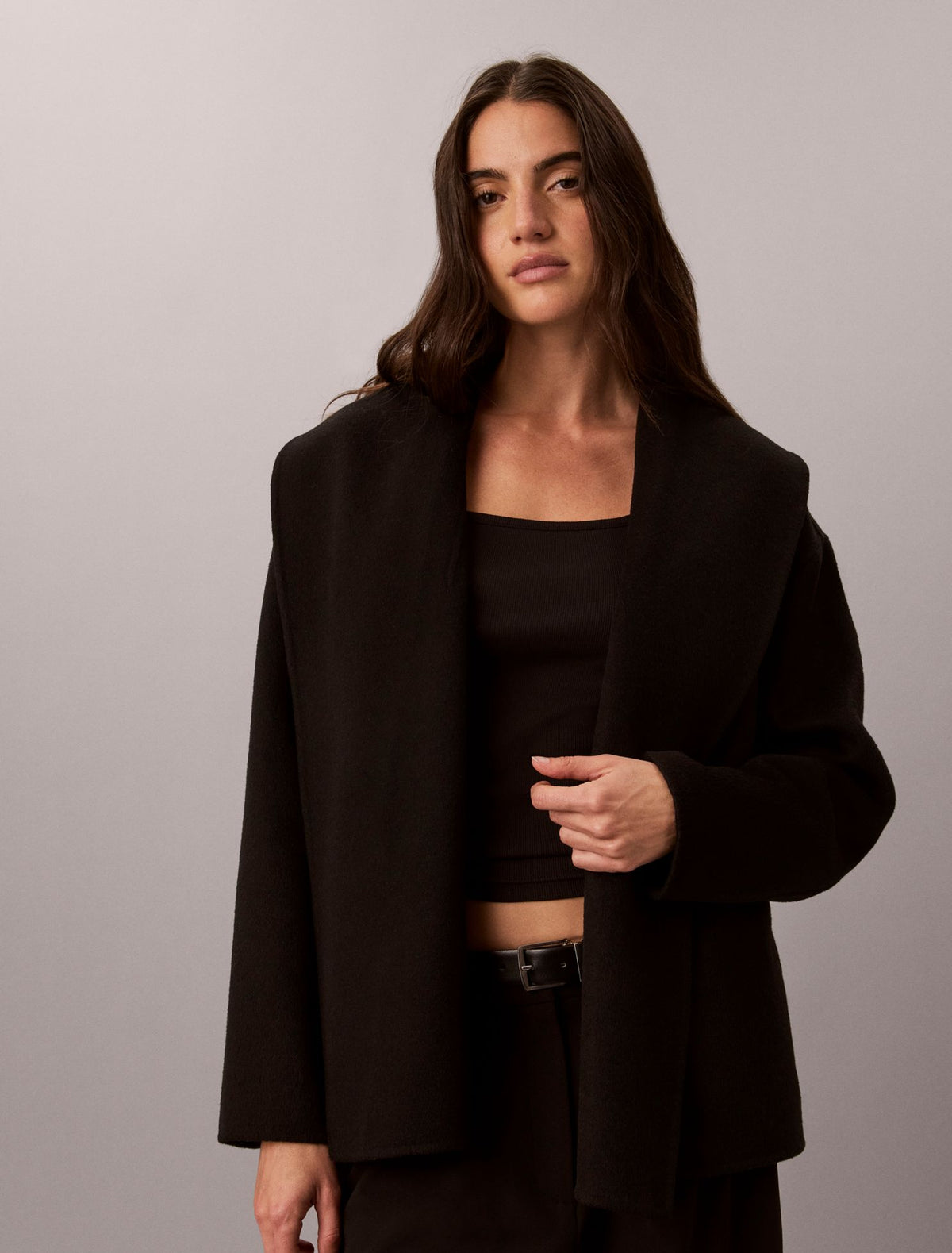 Shawl Hip Coat - Calvin Klein Women