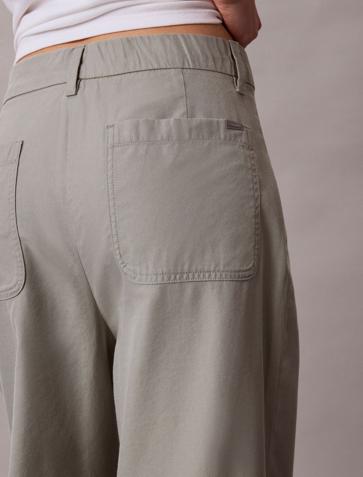 Marcy Twill Wide Leg Pants - Calvin Klein Women