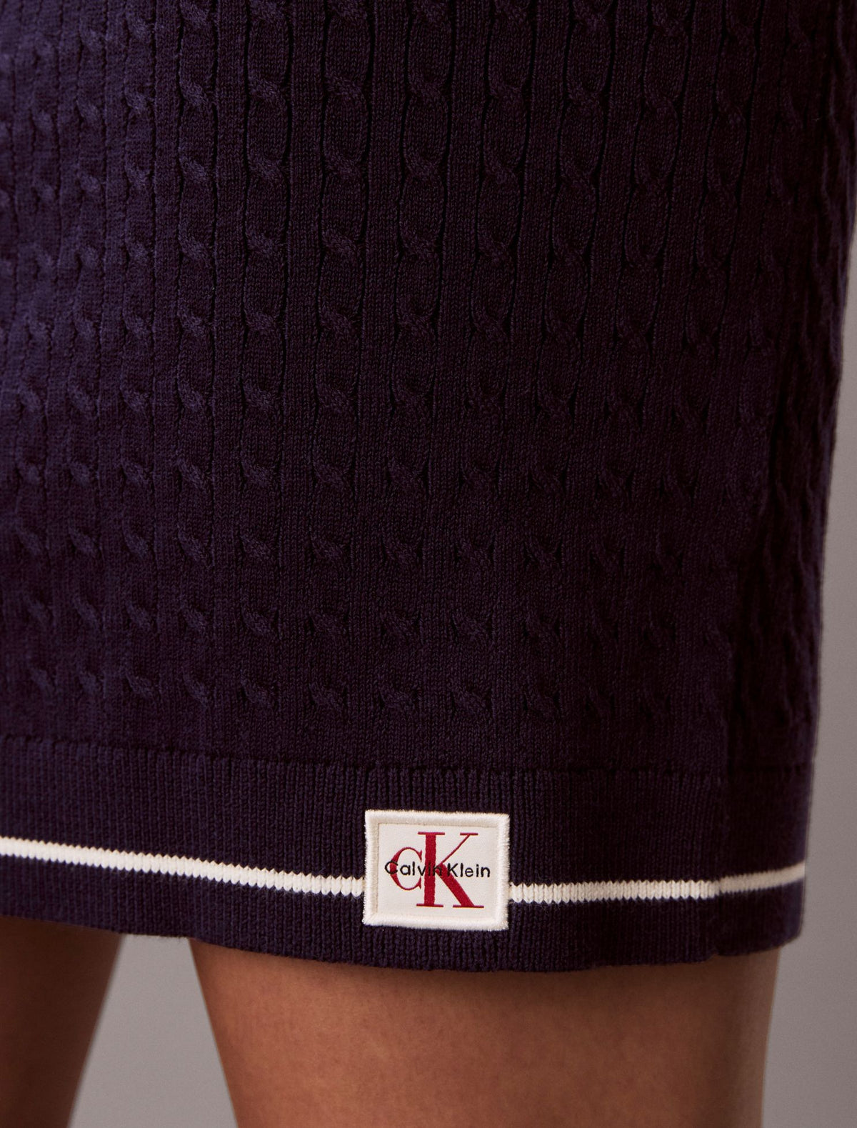 Micro Cable Knit Mini Skirt - Calvin Klein Women
