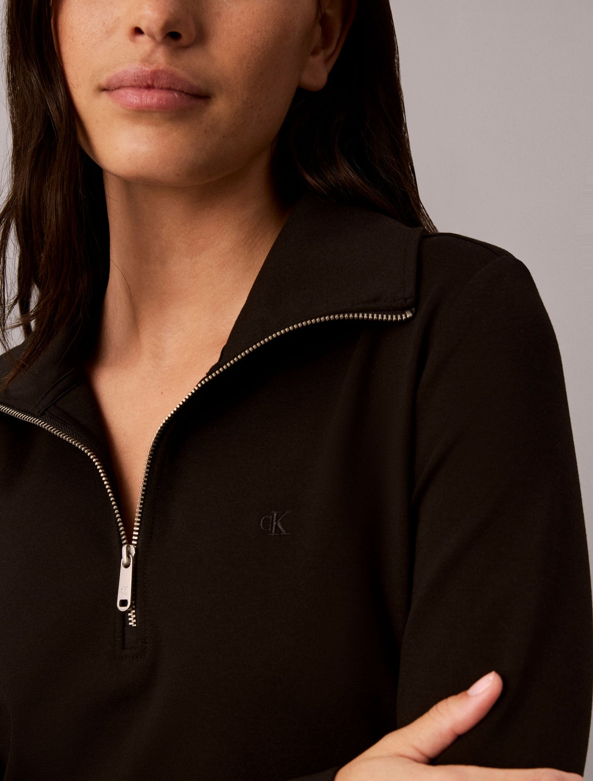 Interlock Half Zip Dress - Calvin Klein Women