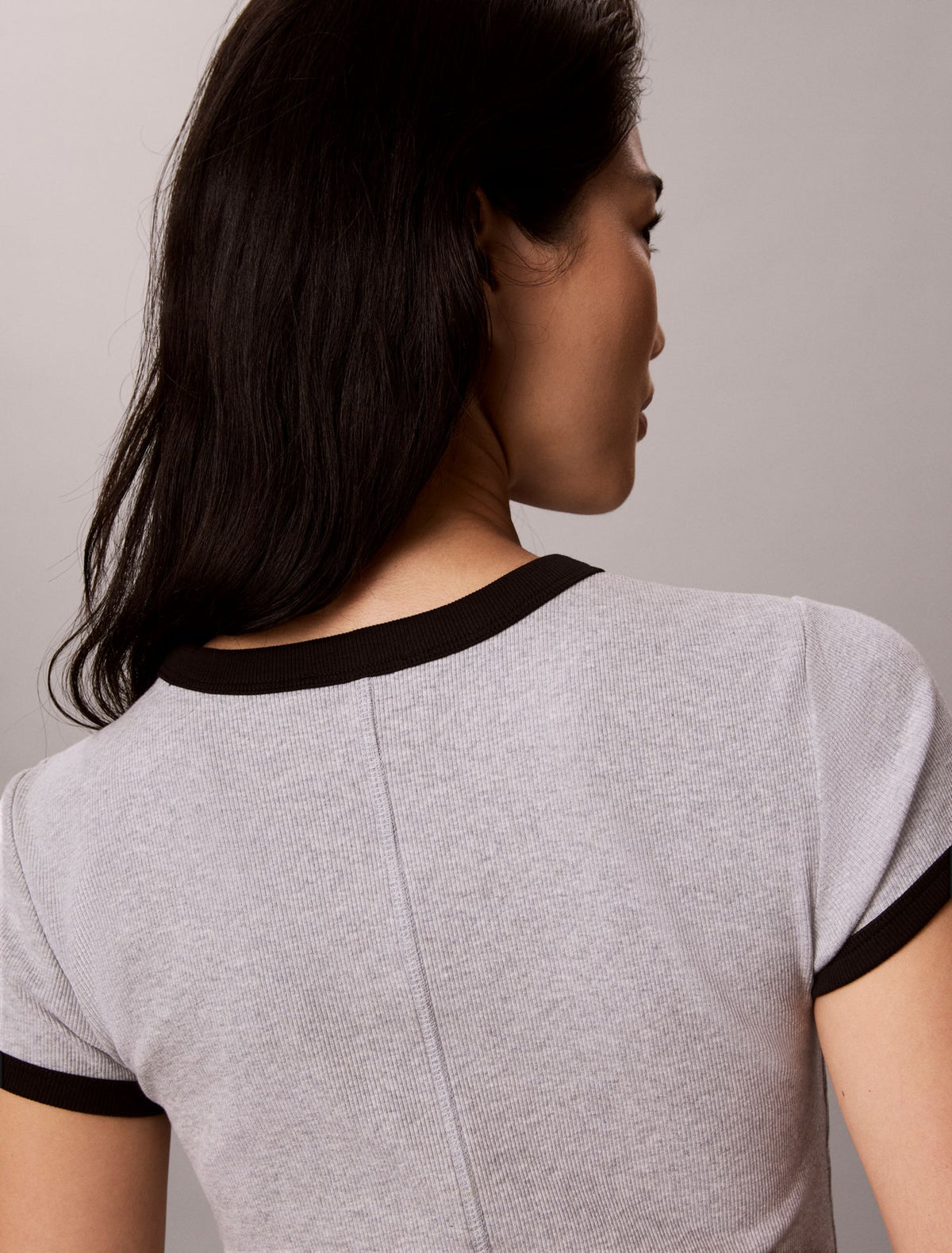 Cotton Contour Rib Monogram Mini Dress - Calvin Klein Women