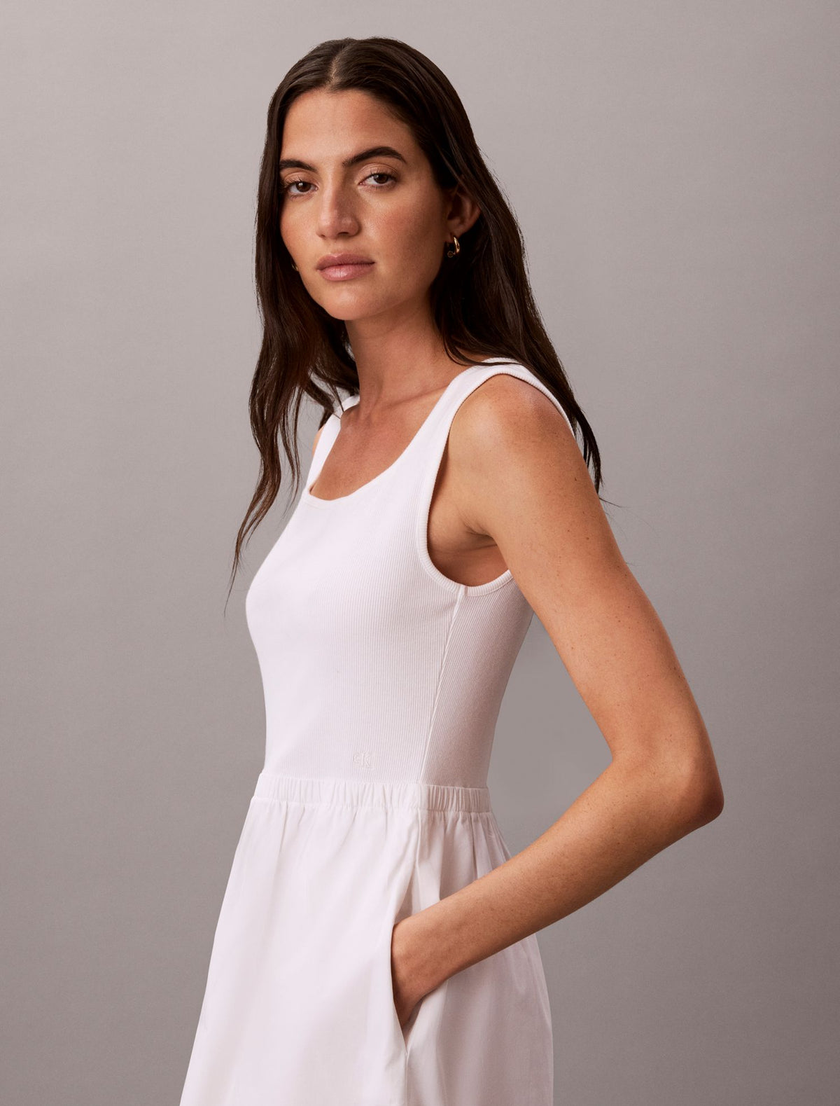 Gathered Midi Dress - Calvin Klein Women