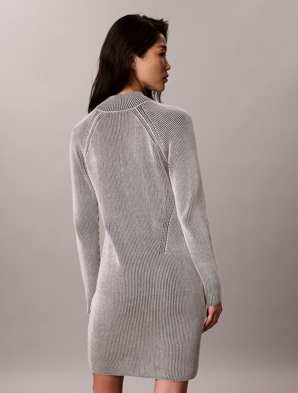 Monogram Graphic Rib Mini Dress - Calvin Klein Women