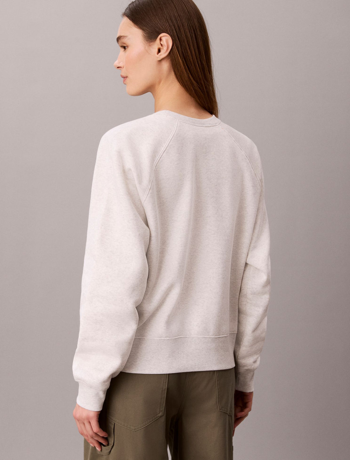 Monologo Fleece Relaxed Sweatshirt - Calvin Klein Women