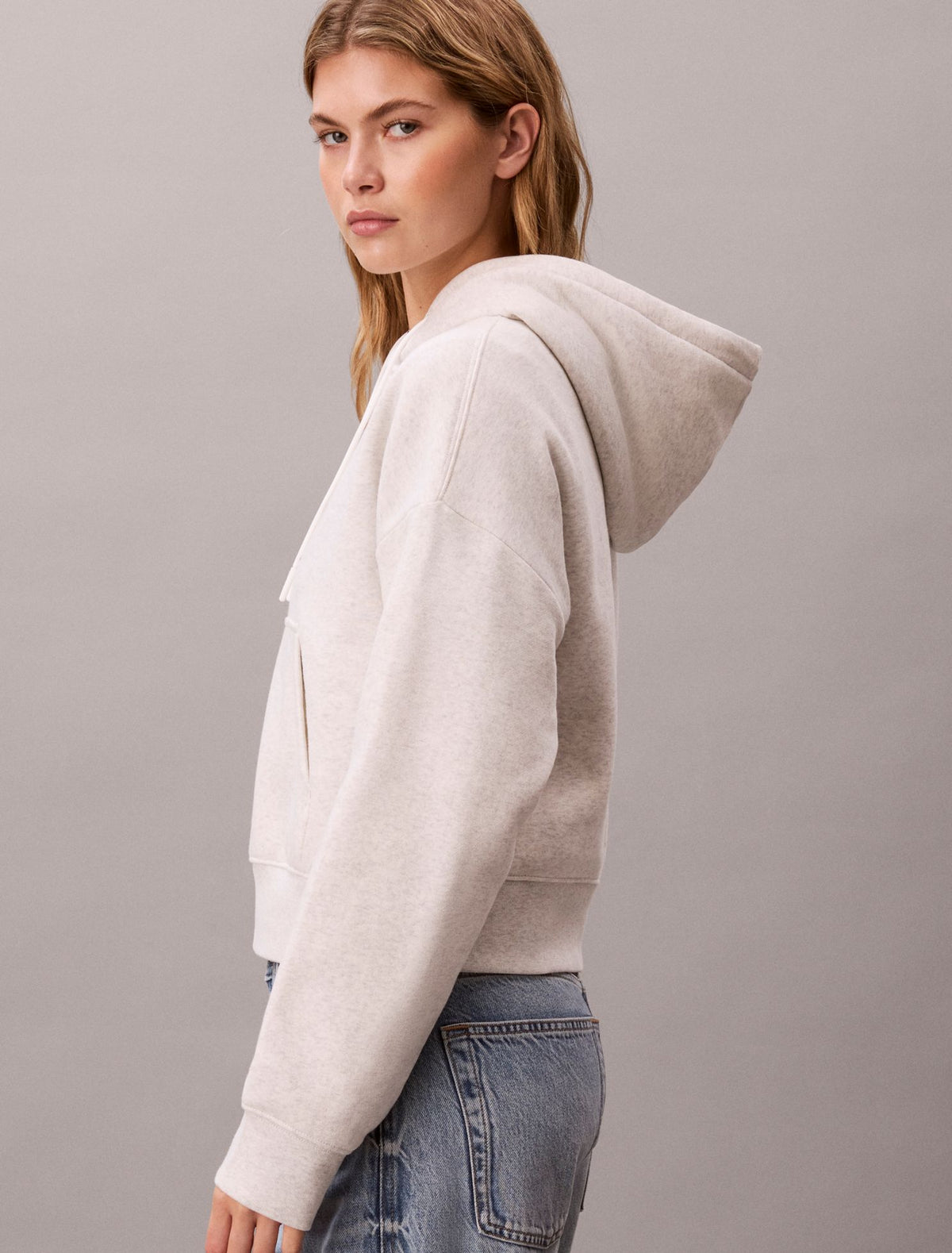 Monologo Fleece Hoodie - Calvin Klein Women
