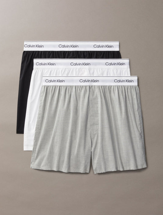 Icon Cotton Stretch 3-Pack Slim Boxer - Calvin Klein Underwear