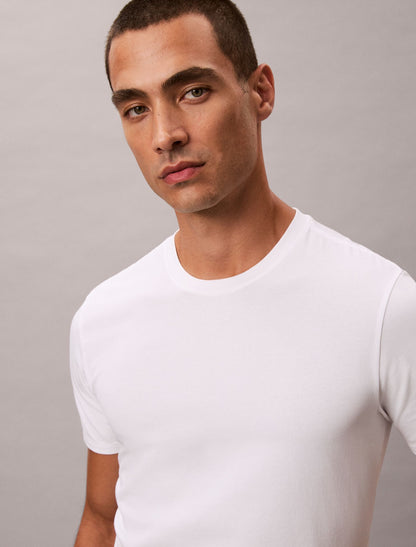 Cotton Stretch Blend 3-Pack Slim Fit Crewneck T-Shirt - Calvin Klein Underwear
