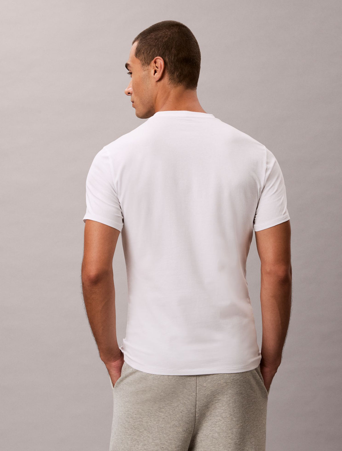 Cotton Stretch Blend 3-Pack Slim Fit Crewneck T-Shirt - Calvin Klein Underwear