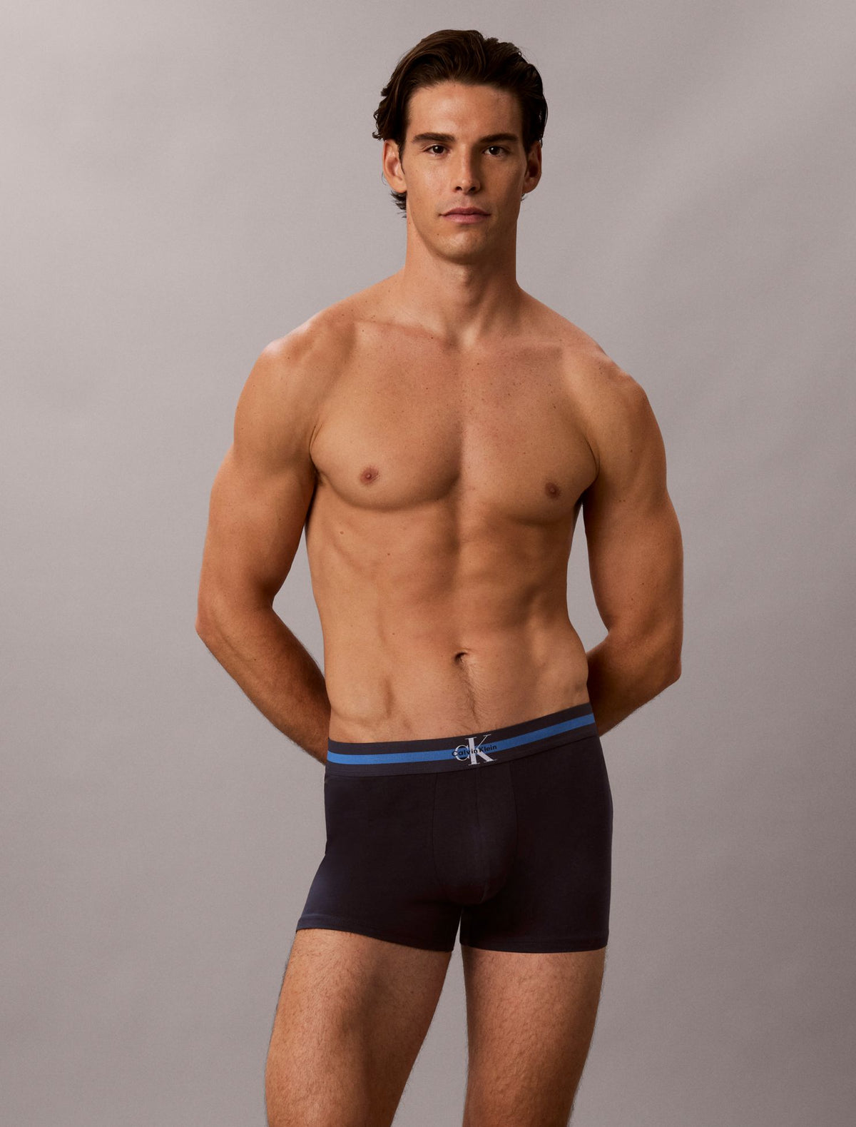 Graphic Monogram Cotton Stretch 3-Pack Trunk - Calvin Klein Underwear