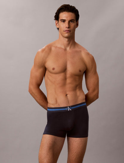 Graphic Monogram Cotton Stretch 3-Pack Trunk - Calvin Klein Underwear