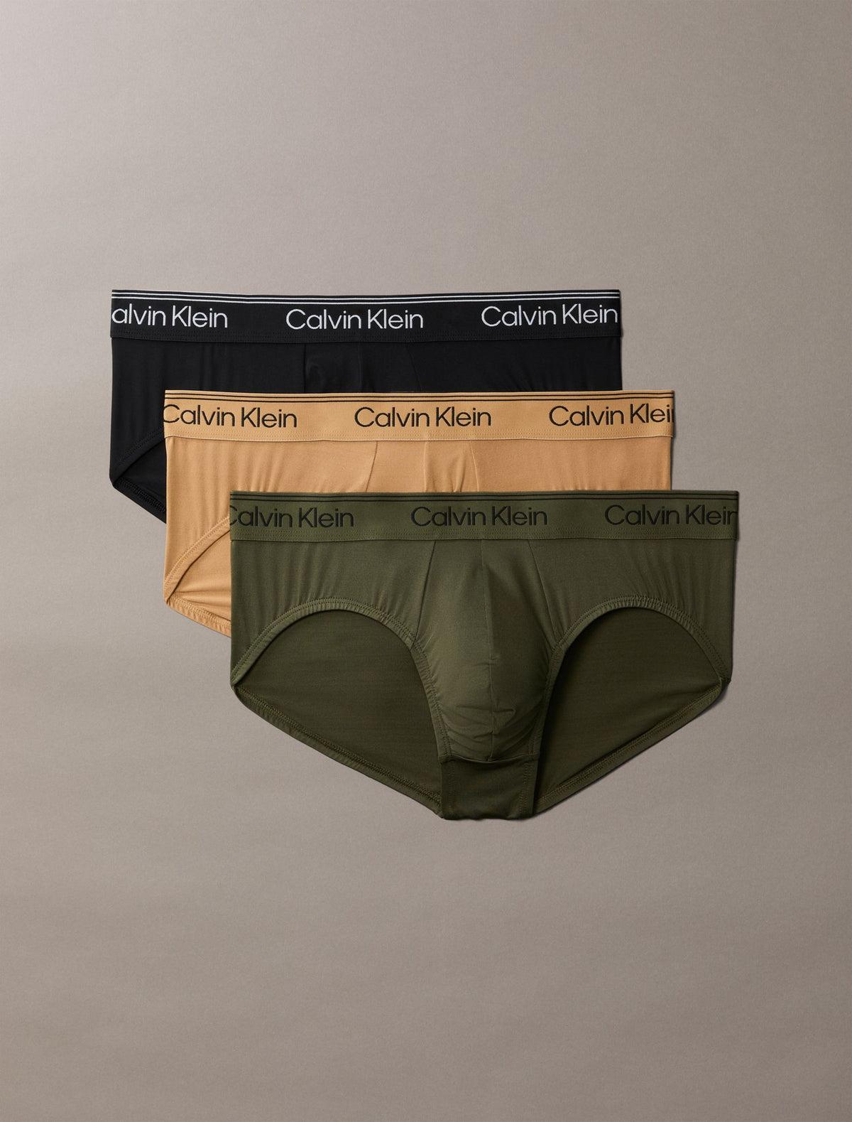 Microfiber Stretch 3-Pack Hip Brief - Calvin Klein Underwear