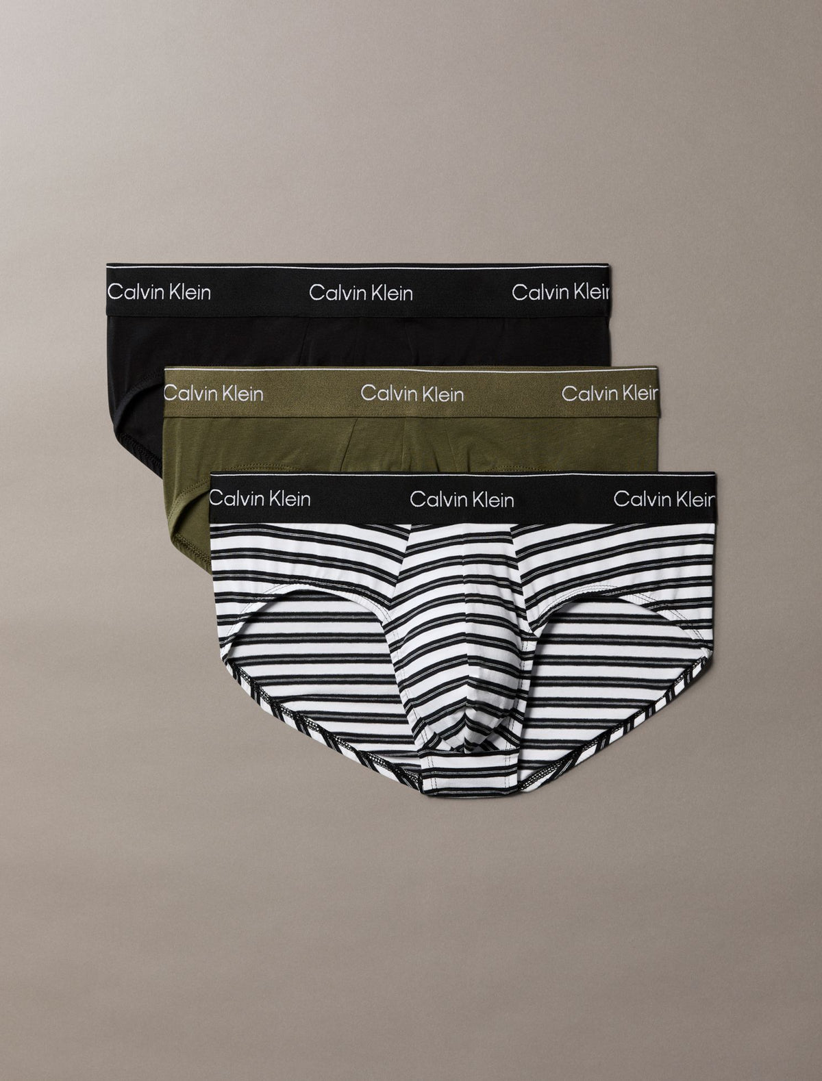 Icon Cotton Stretch 3-Pack Hip Brief - Calvin Klein Underwear