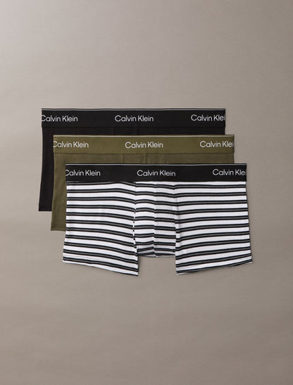 Icon Cotton Stretch 3-Pack Low Rise Trunk - Calvin Klein Underwear