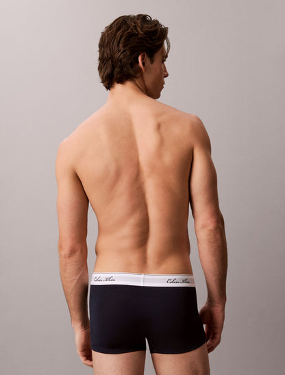 Icon Cotton Stretch Script 3-Pack Low Rise Trunk - Calvin Klein Underwear