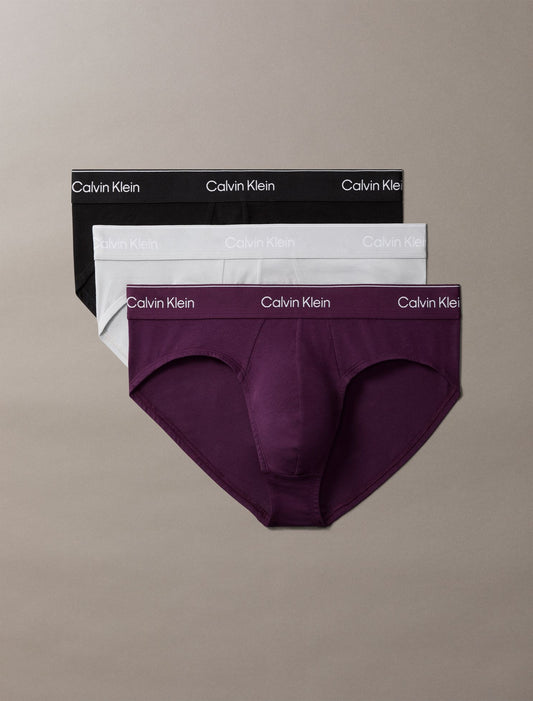 Icon Cotton Stretch 3-Pack Hip Brief - Calvin Klein Underwear