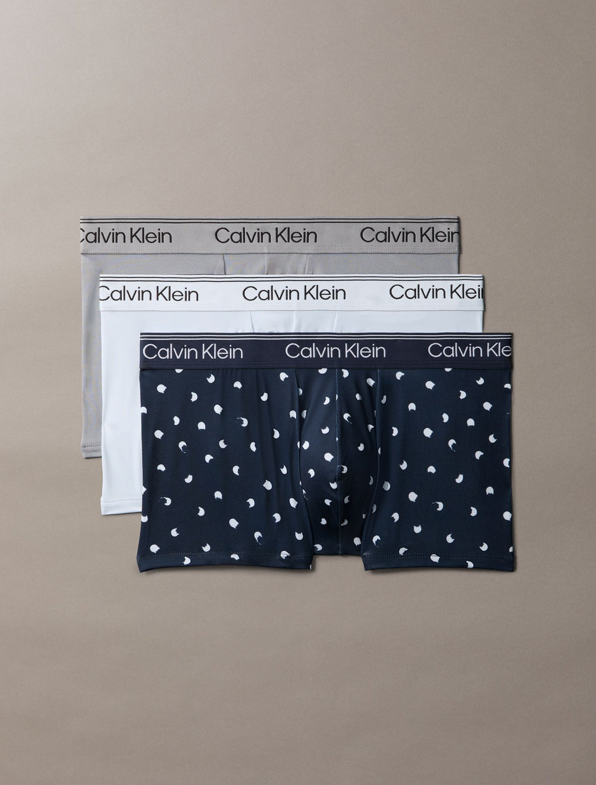 Microfiber Stretch 3-Pack Low Rise Trunk - Calvin Klein Underwear