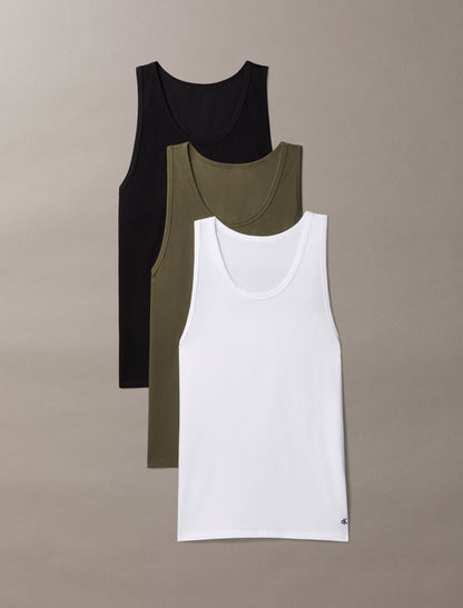 Cotton Stretch Blend 3-Pack Tank Top - Calvin Klein Underwear