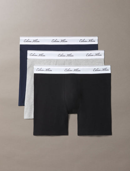 Icon Cotton Stretch Script 3-Pack Boxer Brief - Calvin Klein Underwear
