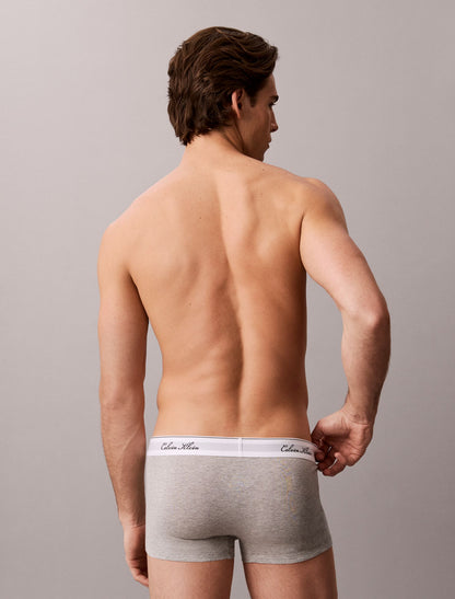 Icon Cotton Stretch Script 3-Pack Low Rise Trunk - Calvin Klein Underwear