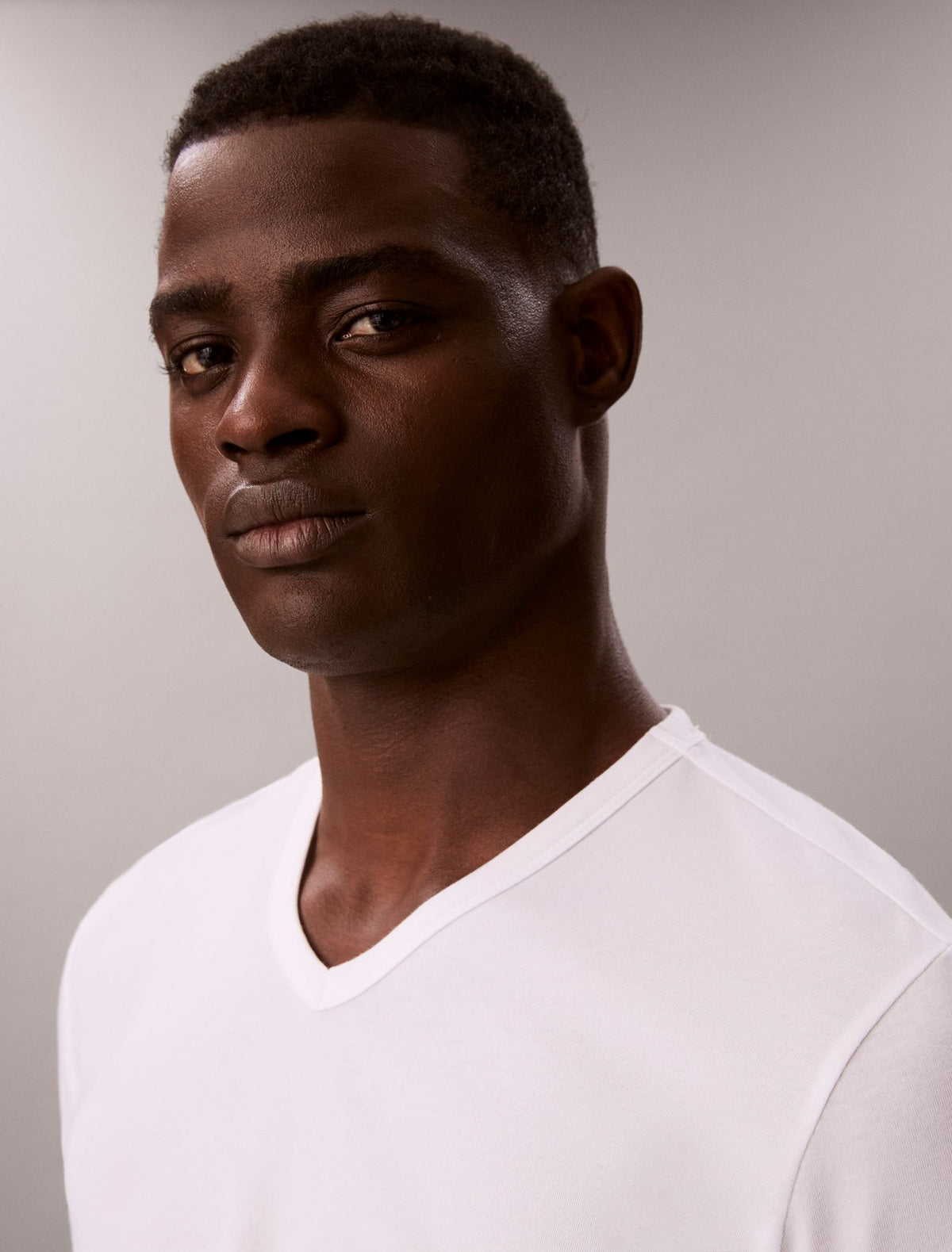 Cotton Stretch Blend 3-Pack Slim Fit V-Neck T-Shirt - Calvin Klein Underwear