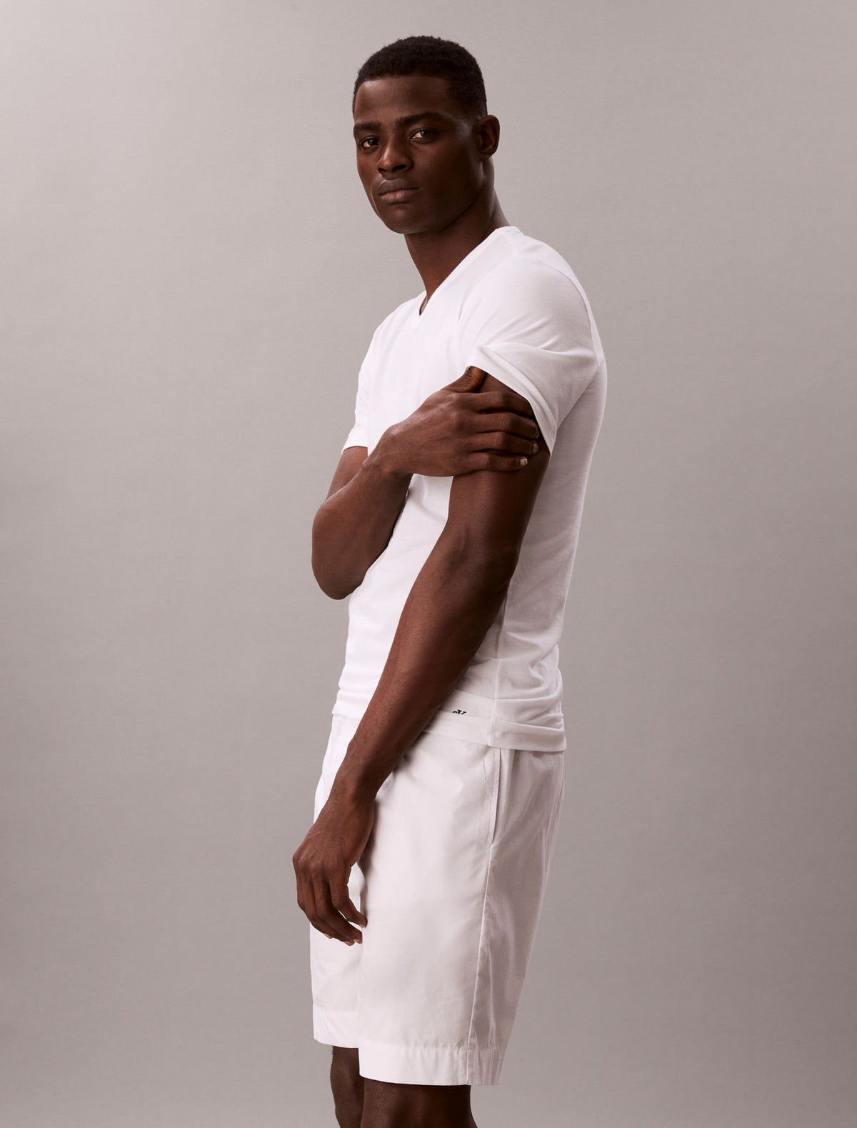 Cotton Stretch Blend 3-Pack Slim Fit V-Neck T-Shirt - Calvin Klein Underwear