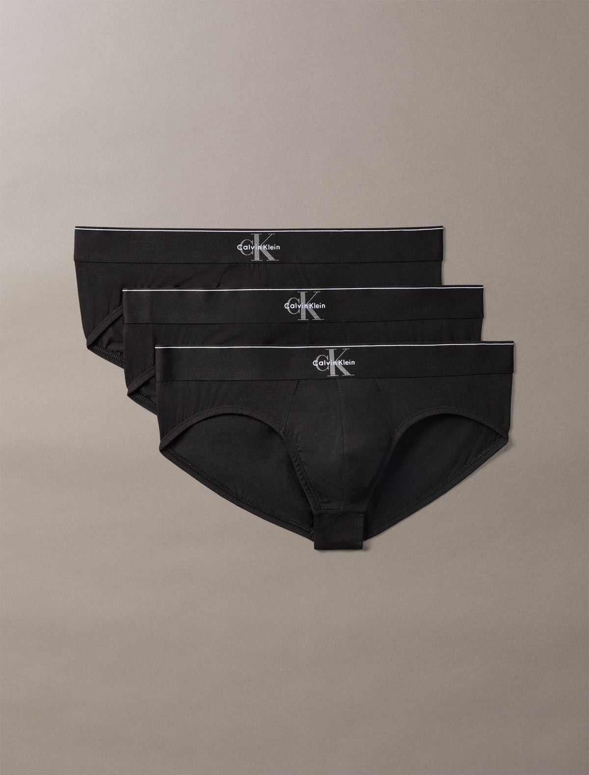 Graphic Monogram Cotton Stretch 3-Pack Brief - Calvin Klein Underwear