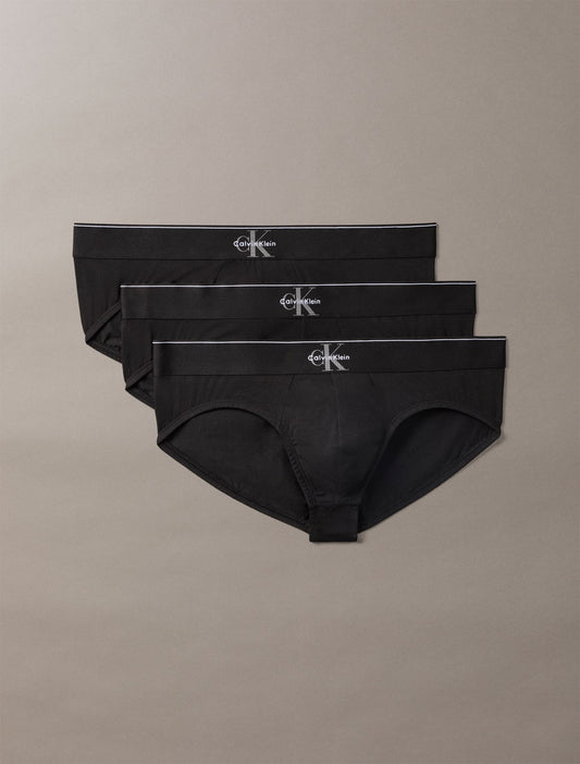 Graphic Monogram Cotton Stretch 3-Pack Brief - Calvin Klein Underwear