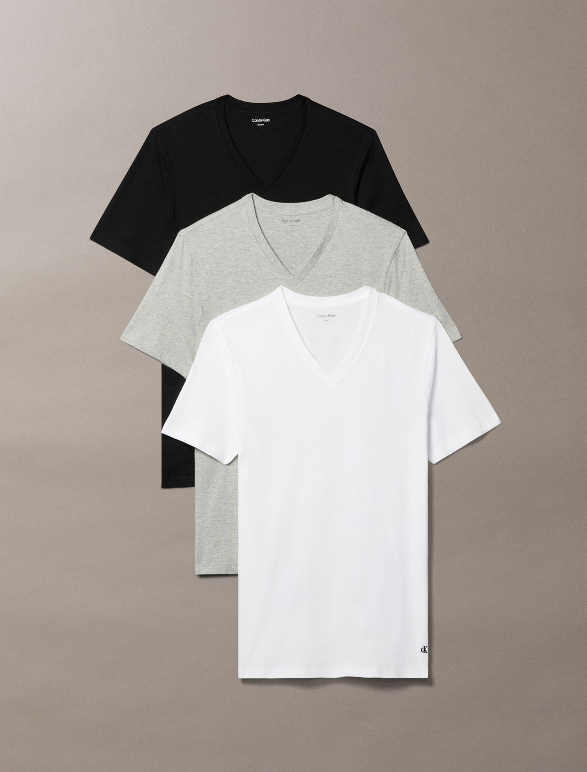 Cotton Classics 3-Pack Classic Fit V-Neck T-Shirt - Calvin Klein Underwear
