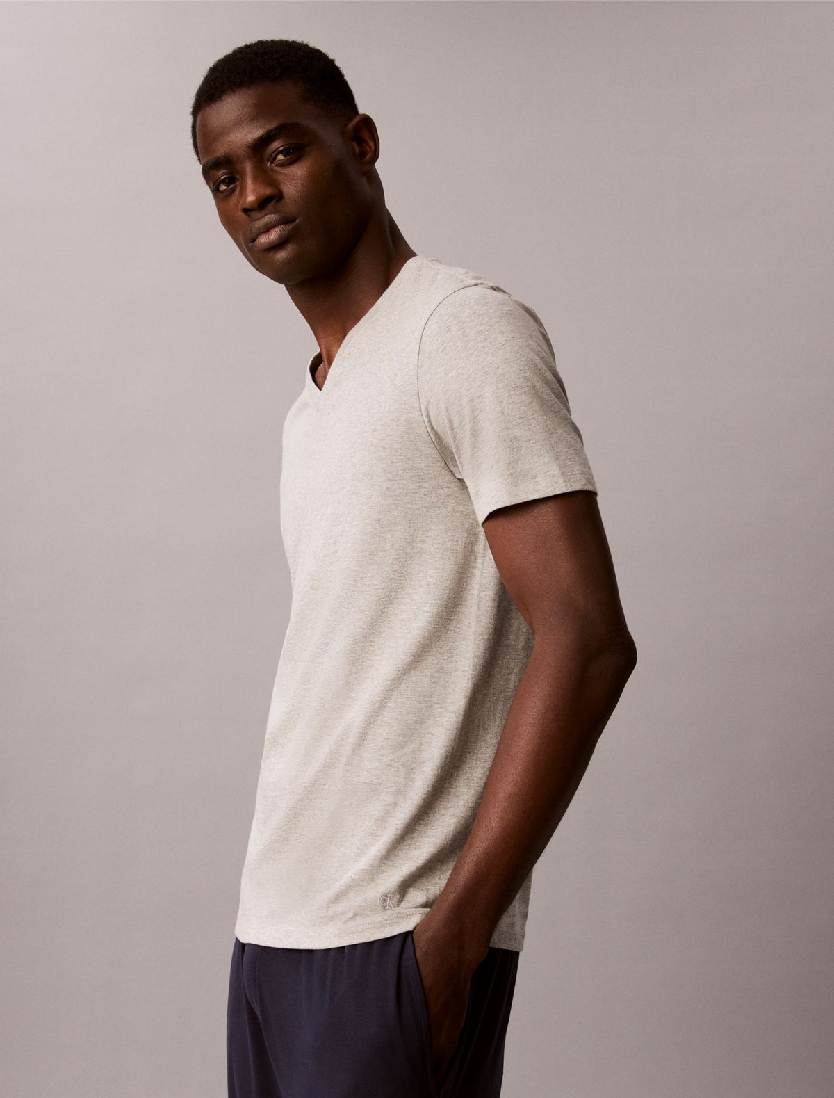 Cotton Classics 3-Pack Classic Fit V-Neck T-Shirt - Calvin Klein Underwear