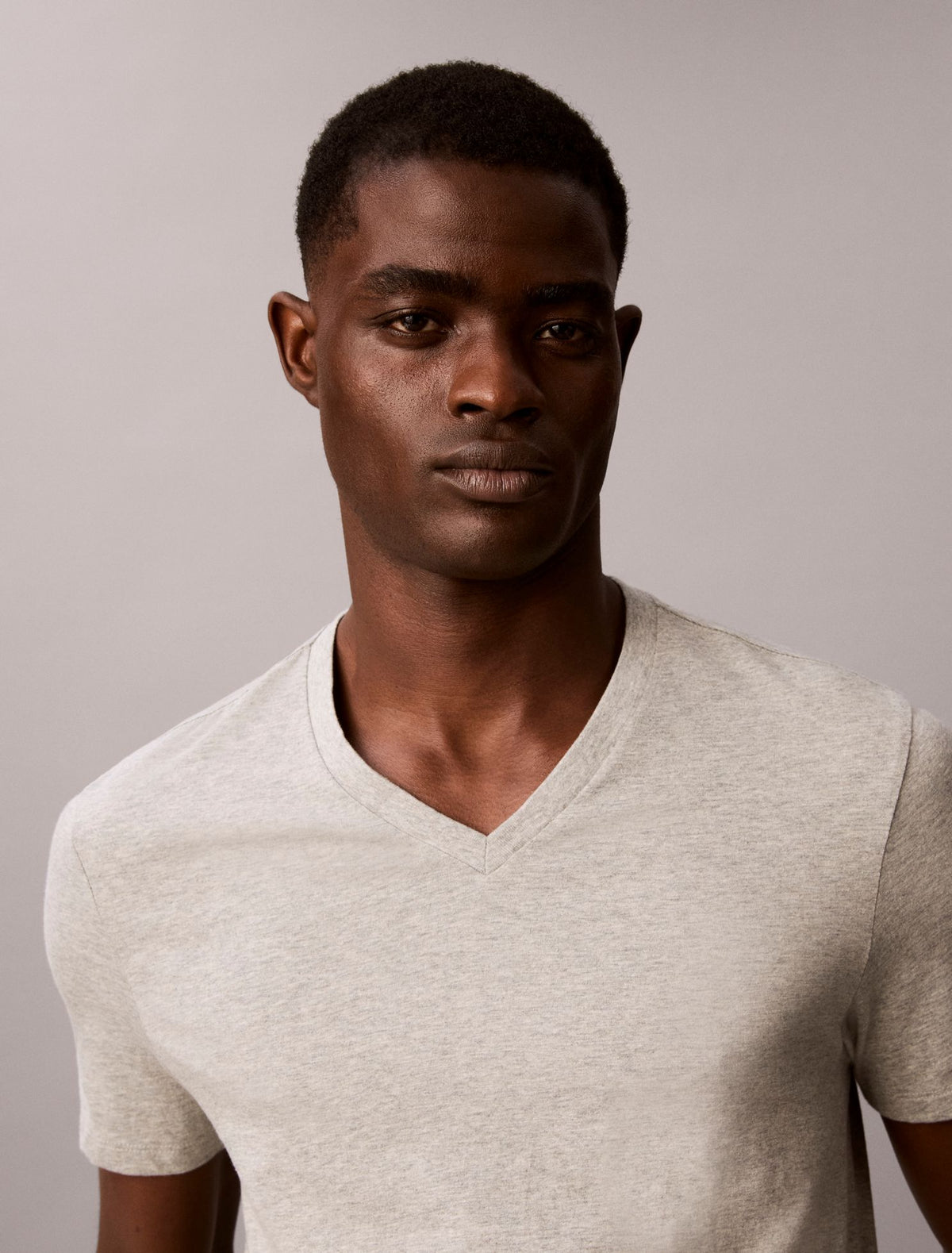 Cotton Classics 3-Pack Classic Fit V-Neck T-Shirt - Calvin Klein Underwear