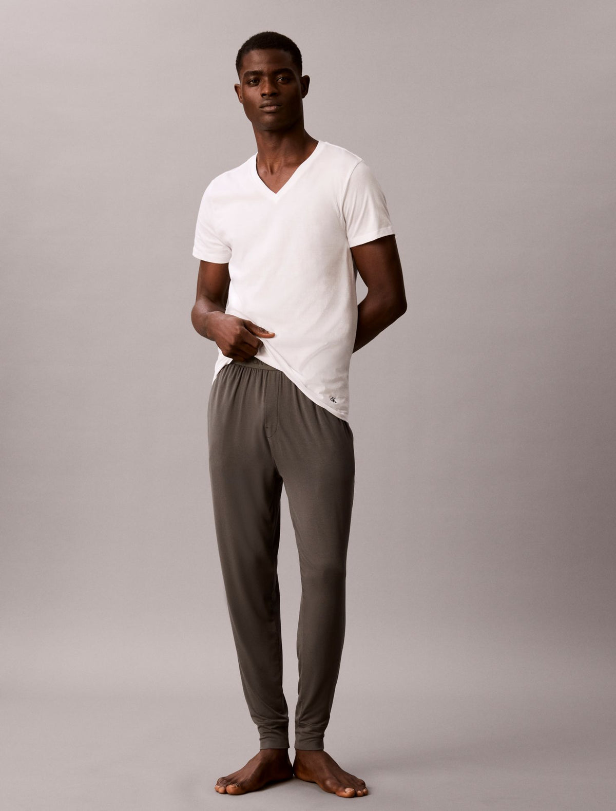 Cotton Classics 5-Pack Classic Fit V-Neck T-Shirt - Calvin Klein Underwear