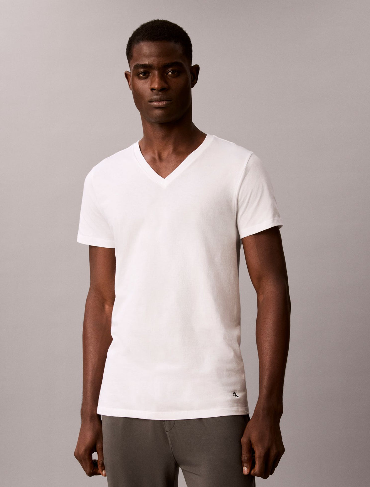 Cotton Classics 5-Pack Classic Fit V-Neck T-Shirt - Calvin Klein Underwear