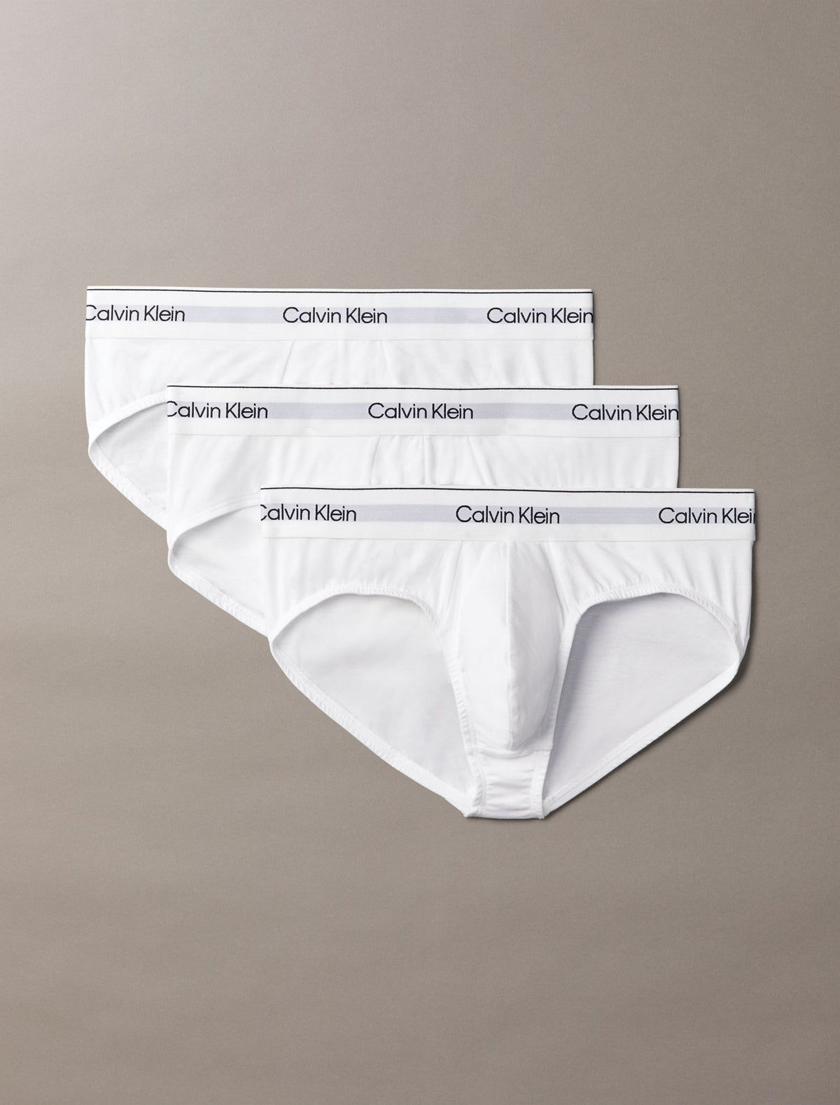 Icon Cotton Stretch 3-Pack Hip Brief - Calvin Klein Underwear