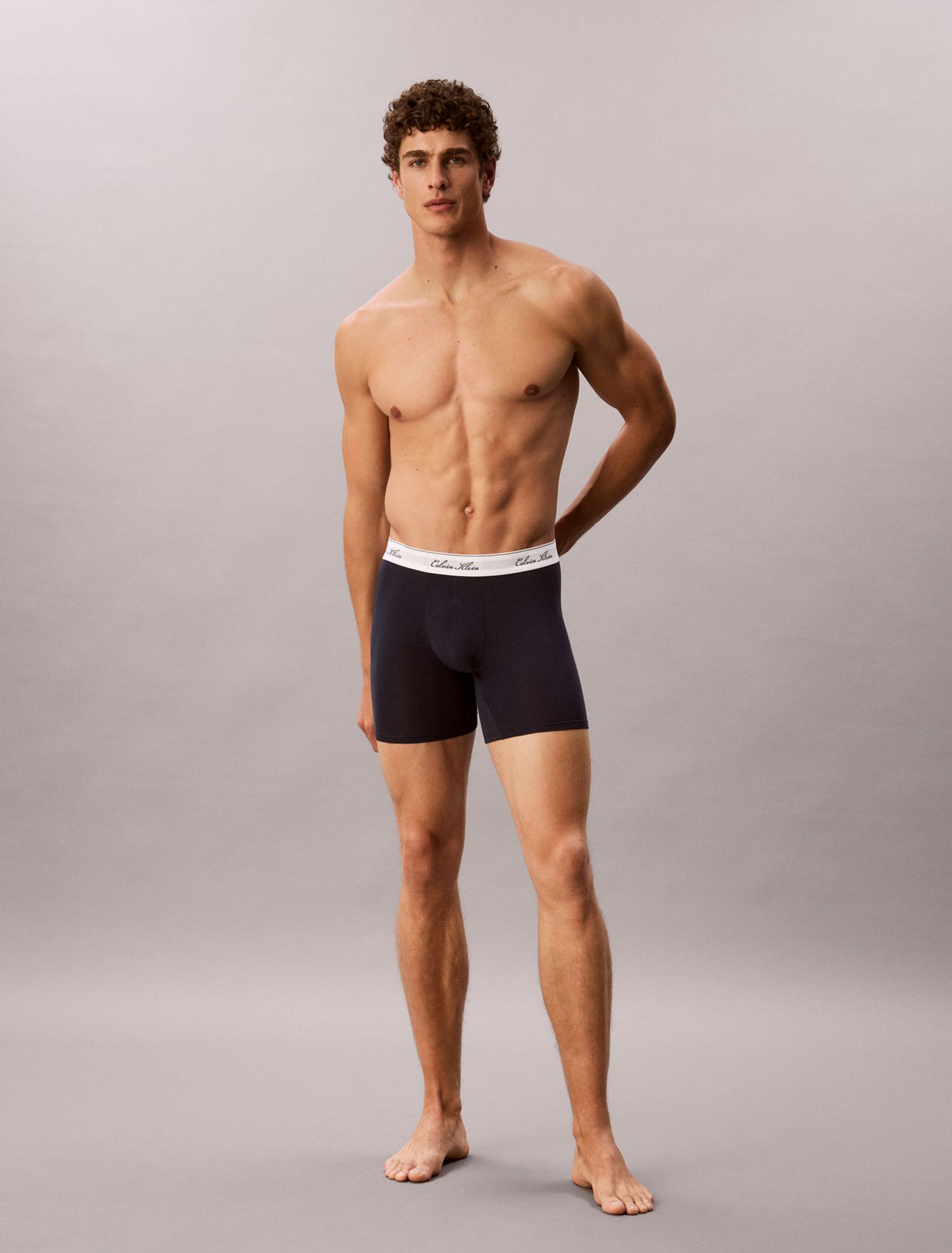 Icon Cotton Stretch Script 3-Pack Boxer Brief - Calvin Klein Underwear