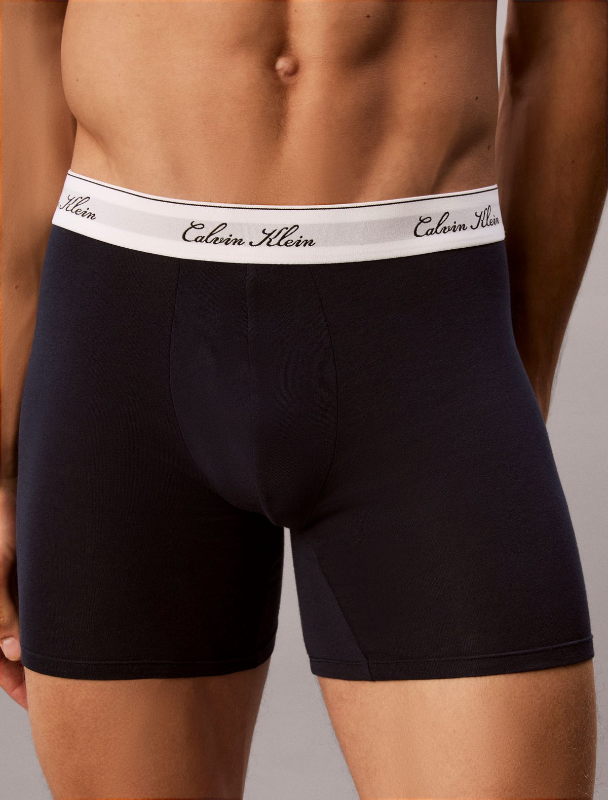 Icon Cotton Stretch Script 3-Pack Boxer Brief - Calvin Klein Underwear