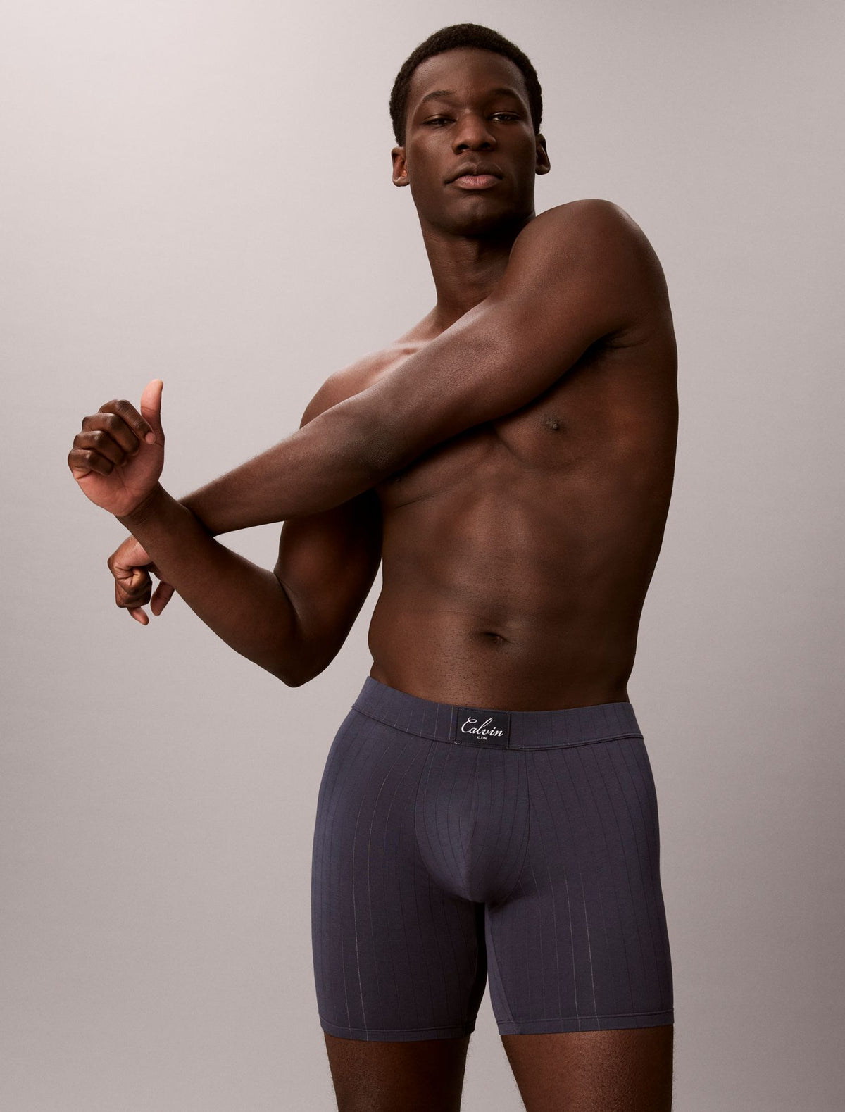 Cotton Stretch Script Patch Boxer Brief - Calvin Klein Underwear