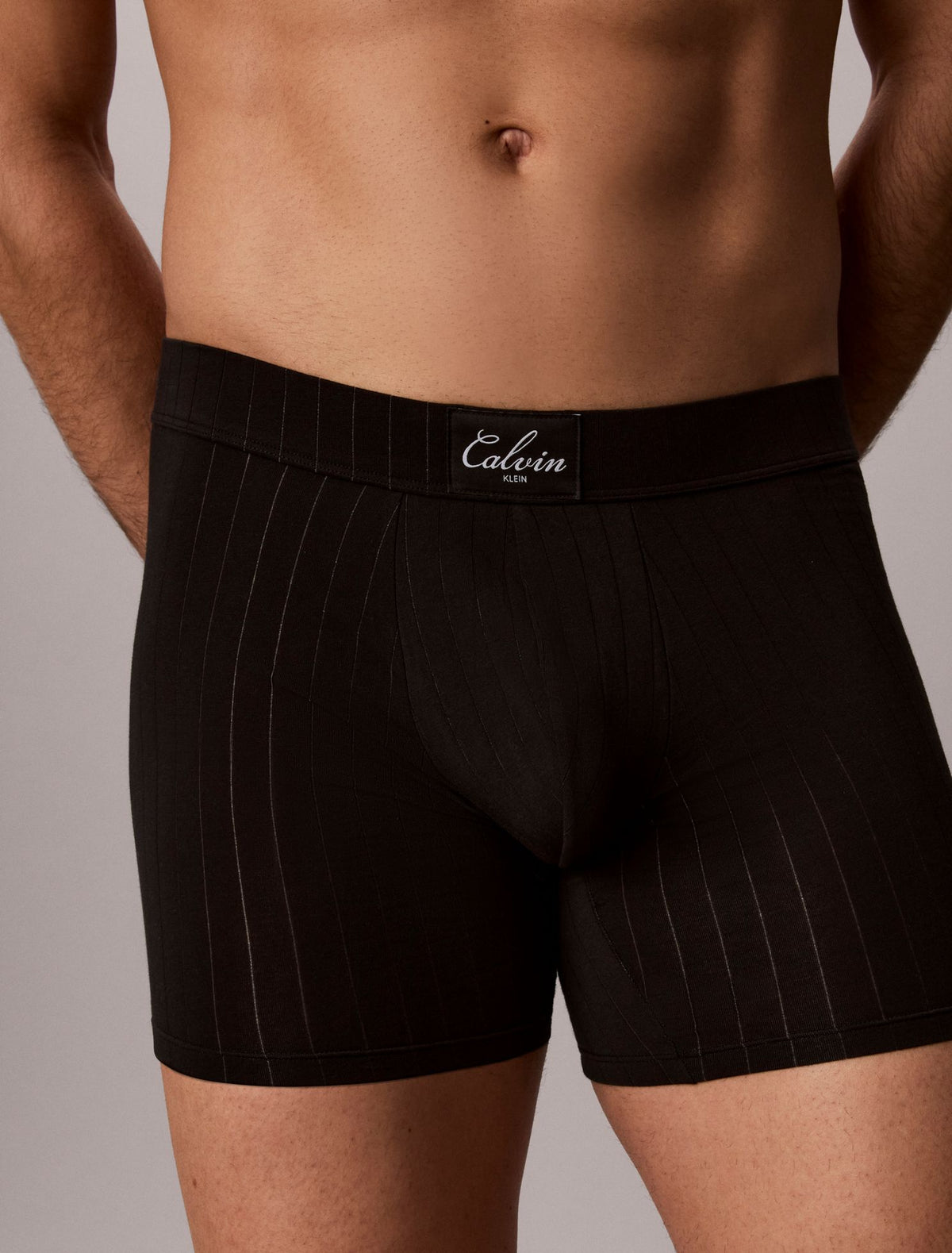 Cotton Stretch Script Patch Boxer Brief - Calvin Klein Underwear
